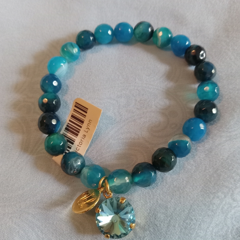 Victoria lynn swarski crystal stretch bracelet